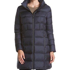 NEW Michael Kors dark blue packable down coat